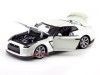 Cochesdemetal.es 2009 Nissan GT-R R35 Blanco Perla 1:18 Bburago 12079