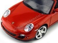 Cochesdemetal.es 2008 Porsche 911 Turbo Cabriolet Rojo 1:18 Motor Max 73183