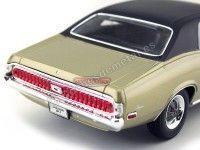 Cochesdemetal.es 1970 Mercury Cougar XR7 Dorado-Negro 1:18 Welly 12521