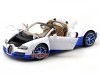 Cochesdemetal.es 2014 Bugatti Veyron 16.4 Grand Sport Vitesse Blanco-Azul 1:18 Rastar 43900