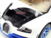 Cochesdemetal.es 2014 Bugatti Veyron 16.4 Grand Sport Vitesse Blanco-Azul 1:18 Rastar 43900