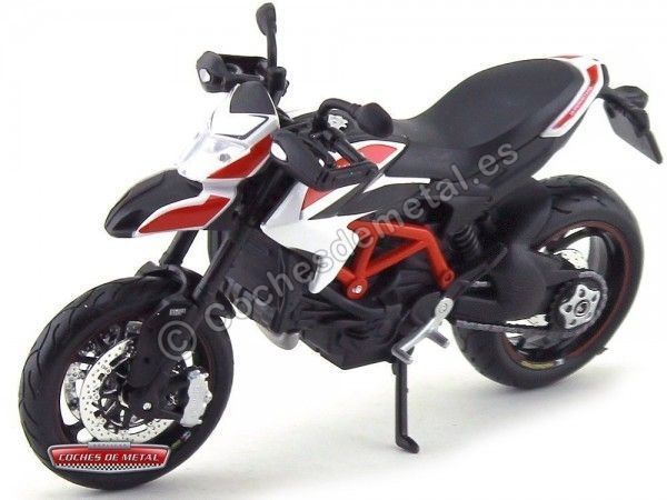 Cochesdemetal.es 2013 Ducati Hypermotard SP Blanca-Roja 1:12 Maisto 13015 DU01