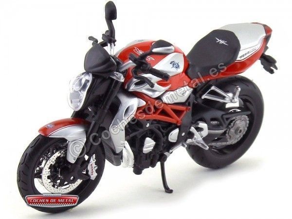 Cochesdemetal.es 2012 MV Agusta Brutale 1090RR Roja-Gris 1:12 Maisto 11097 MV03