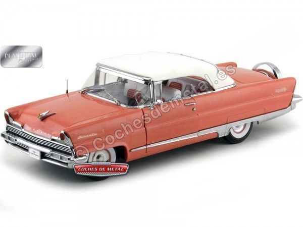 Cochesdemetal.es 1956 Lincoln Premiere Closed Convertible Island Coral 1:18 Sun Star 4645