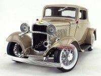 Cochesdemetal.es 1932 Ford 3-Windows Coupé Metallic Gold 1:18 Lucky Diecast 92248