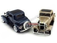 Cochesdemetal.es 1932 Ford 3-Windows Coupé Metallic Gold 1:18 Lucky Diecast 92248