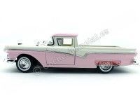 Cochesdemetal.es 1957 Ford Ranchero Rosa/Beige 1:18 Lucky Diecast 92208