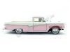 Cochesdemetal.es 1957 Ford Ranchero Rosa/Beige 1:18 Lucky Diecast 92208