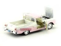 Cochesdemetal.es 1957 Ford Ranchero Rosa/Beige 1:18 Lucky Diecast 92208