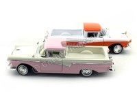 Cochesdemetal.es 1957 Ford Ranchero Rosa/Beige 1:18 Lucky Diecast 92208