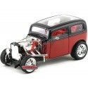 Cochesdemetal.es 1931 Ford Model A Custom Rojo-Negro 1:18 Lucky Diecast 92849