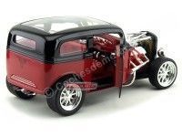 Cochesdemetal.es 1931 Ford Model A Custom Rojo-Negro 1:18 Lucky Diecast 92849