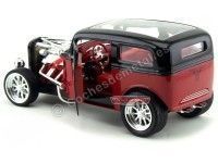 Cochesdemetal.es 1931 Ford Model A Custom Rojo-Negro 1:18 Lucky Diecast 92849