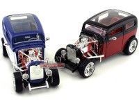 Cochesdemetal.es 1931 Ford Model A Custom Rojo-Negro 1:18 Lucky Diecast 92849