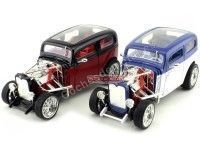 Cochesdemetal.es 1931 Ford Model A Custom Rojo-Negro 1:18 Lucky Diecast 92849