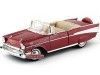 Cochesdemetal.es 1957 Chevrolet Bel Air Convertible Granate 1:18 Lucky Diecast 92108