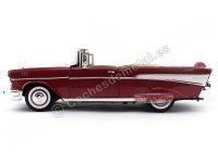 Cochesdemetal.es 1957 Chevrolet Bel Air Convertible Granate 1:18 Lucky Diecast 92108