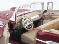 Cochesdemetal.es 1957 Chevrolet Bel Air Convertible Granate 1:18 Lucky Diecast 92108