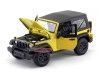 Cochesdemetal.es 2014 Jeep Wrangler 3.6L Amarillo-Negro 1:18 Maisto 31676