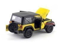 Cochesdemetal.es 2014 Jeep Wrangler 3.6L Amarillo-Negro 1:18 Maisto 31676