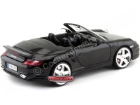 Cochesdemetal.es 2008 Porsche 911 Turbo Cabriolet Negro Metalizado 1:18 Motor Max 73183BK