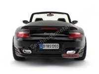 Cochesdemetal.es 2008 Porsche 911 Turbo Cabriolet Negro Metalizado 1:18 Motor Max 73183BK