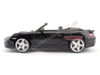 Cochesdemetal.es 2008 Porsche 911 Turbo Cabriolet Negro Metalizado 1:18 Motor Max 73183BK