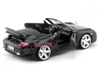 Cochesdemetal.es 2008 Porsche 911 Turbo Cabriolet Negro Metalizado 1:18 Motor Max 73183BK