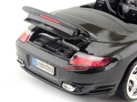 Cochesdemetal.es 2008 Porsche 911 Turbo Cabriolet Negro Metalizado 1:18 Motor Max 73183BK