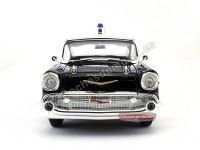 Cochesdemetal.es 1957 Chevrolet Bel Air Hard Top Police Car 1:18 Lucky Diecast 92107