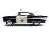 Cochesdemetal.es 1957 Chevrolet Bel Air Hard Top Police Car 1:18 Lucky Diecast 92107