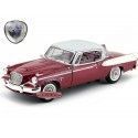 Cochesdemetal.es 1958 Studebaker Golden Hawk Claret-White 1:18 Lucky Diecast 20018BU