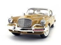 Cochesdemetal.es 1958 Studebaker Golden Hawk Gold-White 1:18 Lucky Diecast 20018GL