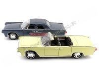 Cochesdemetal.es 1961 Lincoln Continental Yellow 1:18 Lucky Diecast 20088