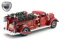 Cochesdemetal.es 1938 Mack Type 75 Camión de Bomberos Rojo 1:24 Lucky Diecast 20158