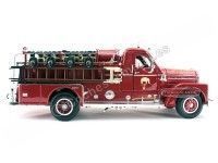 Cochesdemetal.es 1958 Seagrave Model 750 Camión de Bomberos Rojo 1:24 Lucky Diecast 20168