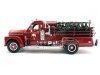 Cochesdemetal.es 1958 Seagrave Model 750 Camión de Bomberos Rojo 1:24 Lucky Diecast 20168