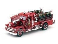 Cochesdemetal.es 1958 Seagrave Model 750 Camión de Bomberos Rojo 1:24 Lucky Diecast 20168