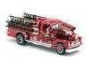 Cochesdemetal.es 1958 Seagrave Model 750 Camión de Bomberos Rojo 1:24 Lucky Diecast 20168