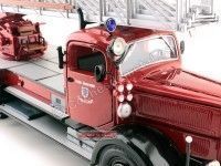 Cochesdemetal.es 1944 Mercedes-Benz L4500F Camión de Bomberos Rojo 1:24 Lucky Diecast 20228