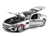 Cochesdemetal.es 2015 Mercedes-Benz AMG GT C190 V8 Turbo Gris 1:18 Maisto Premiere 36204