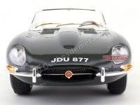 Cochesdemetal.es 1961 Jaguar Type "E" Cabriolet Verde 1:18 Bburago 12046