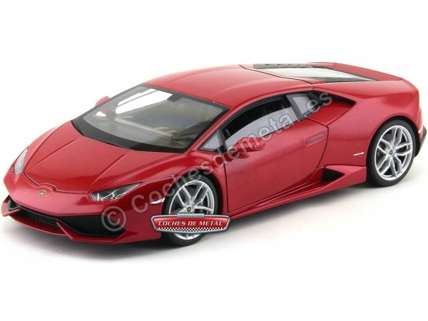 Cochesdemetal.es 2014 Lamborghini Huracán LP610-4 Rojo 1:18 Welly 18049