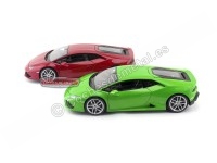 Cochesdemetal.es 2014 Lamborghini Huracán LP610-4 Rojo 1:18 Welly 18049