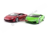 Cochesdemetal.es 2014 Lamborghini Huracán LP610-4 Rojo 1:18 Welly 18049