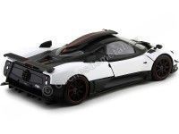 Cochesdemetal.es 2008 Pagani Zonda Cinque Blanco-Negro 1:18 Motor Max 79158