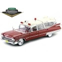 Cochesdemetal.es 1959 Cadillac Ambulancia Red and White 1:18 GreenLight Precision Collection PC18001