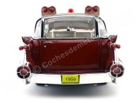 Cochesdemetal.es 1959 Cadillac Ambulancia Red and White 1:18 GreenLight Precision Collection PC18001