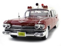 Cochesdemetal.es 1959 Cadillac Ambulancia Red and White 1:18 GreenLight Precision Collection PC18001