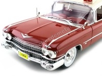 Cochesdemetal.es 1959 Cadillac Ambulancia Red and White 1:18 GreenLight Precision Collection PC18001